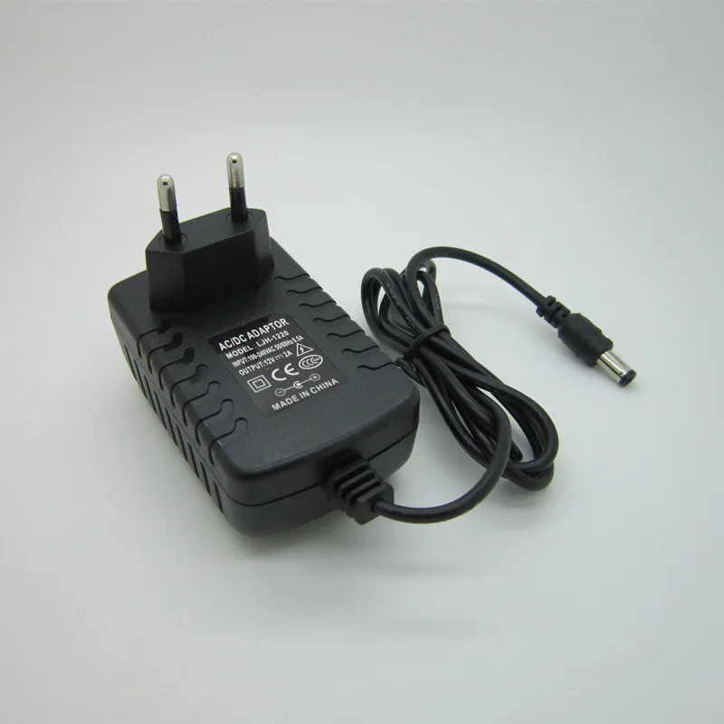 DC 12V 2A 24W adapter power supply monitor door DC 5.5 * 2.1mm European plug US AU UK For Liitokala Lii-500 Charger