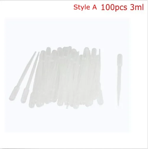 100PCS Practical 0.2ml Transparent Pipettes Disposable safe Plastic Eye Dropper Transfer Graduated Pipettes Educational Supplies