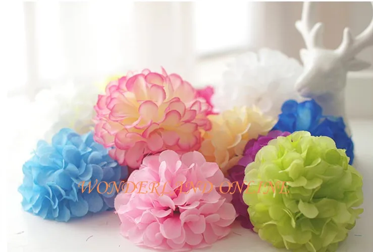 Spherical Chrysanthemum Flower Heads, Cute Simulation Flower Accessories for Wedding, Wholesale, YXF12, 11cm, 12Colors