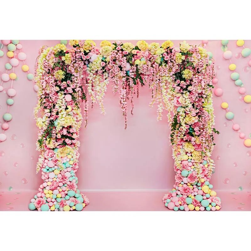 バラの写真の背景,結婚式の写真の背景,スタジオの花のドア,写真の背景,814