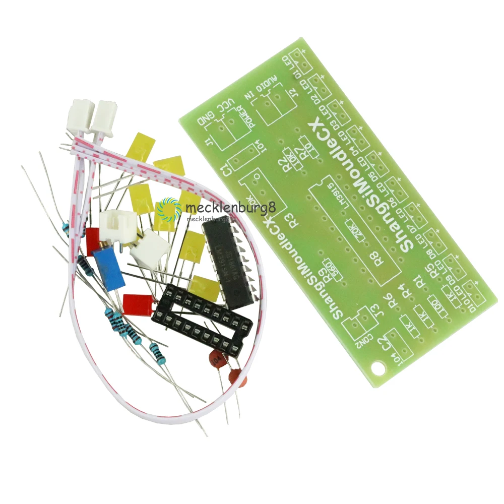 Funny 10-band Audio Level Indicator LM3915 Band / Dot Indicator DIY Kit Suit 9V-12V DC for Arduino