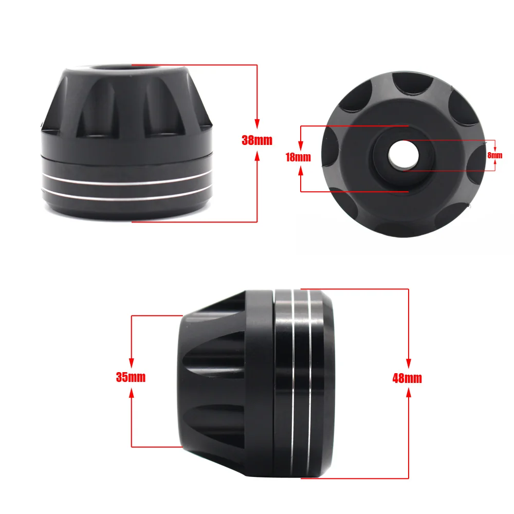 For KAWASAKI ZX-14R ZX14R GTR 1400 GTR1400 2006-2014 Motorcycle Front Axle Fork Wheel Protector Sliders Falling Protection