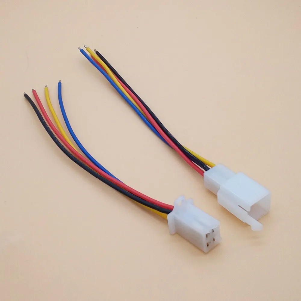 5set 2.8mm 2/3/4 Pin Male Female Plug Car Terminal Wire Connector Block Socket Terminal Wire Length 15cm