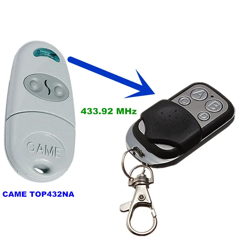 

Copy CAME TOP 432NA Duplicator 433.92 mhz remote control Universal Garage Door Gate Fob Remote Cloning 433 mhz Transmitter