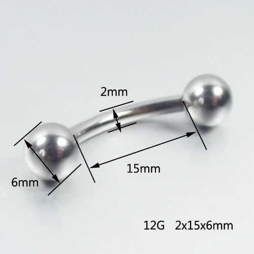 1 Piece Big Size Stainless Steel Captive Bead Hoop Ring Straight Barbell Rings PA Ring Nose Rings Body Piercing Jewelry