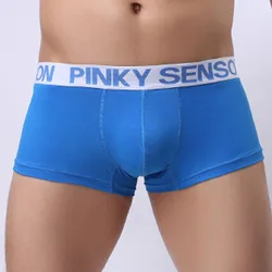 PINKY SENSON 3pcs/lot Men's Boxer Shorts Underwear Sexy Man Breathable Boxers Panties Male Underpants Cueca Calzoncillos 6 Color