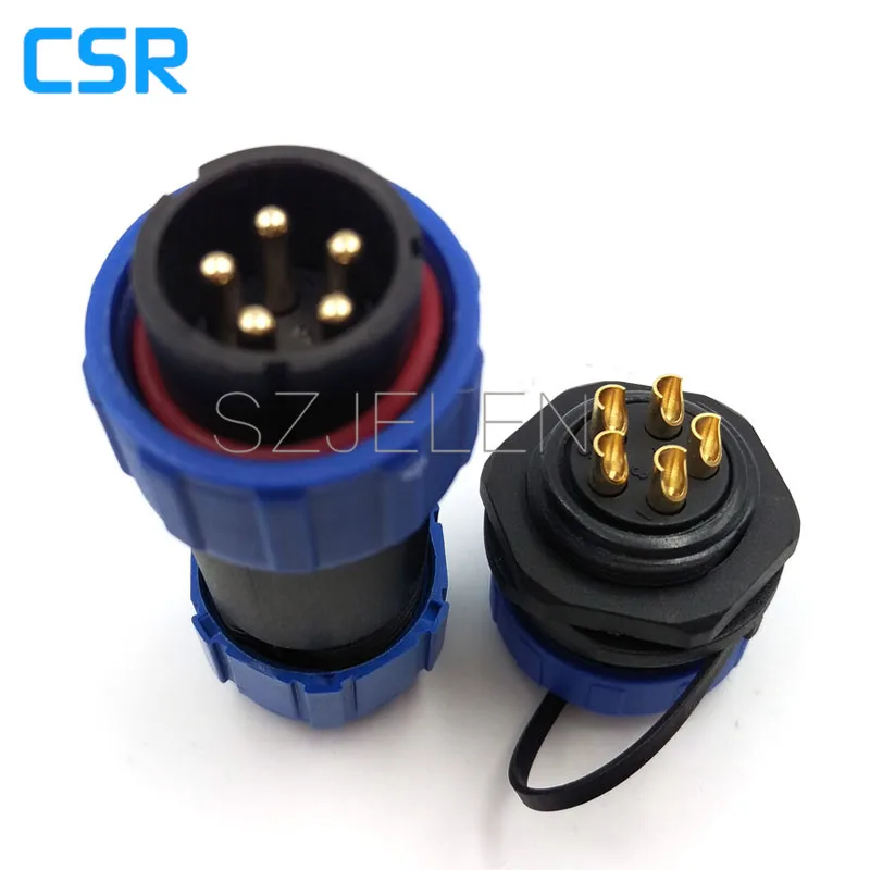 SP2110/P5-S5, 5 Pin Male And Female Butt Aviation Plug, Industrial Plug, LED Waterproof Cable Connector Plug Socket