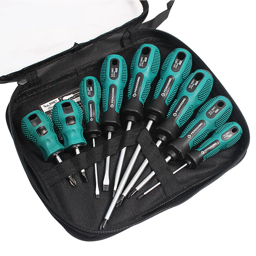 

Hand tool 9 in 1 Screwdriver Set Multi-Bit Tools Repair Torx Screw Driver Screwdrivers Kit Home Useful Multi Tool