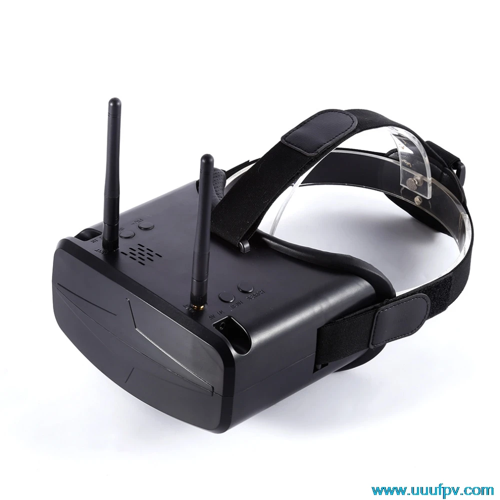 Light Weight 5.8G 40CH 480x272px Settled Three-Point Fillet 4.3 Inch HD FPV Goggles Video Glasses With 7.4V 2200mAh Battery