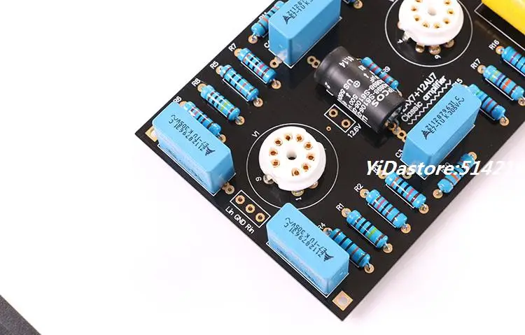 12AX7 / 21AU7 Scheda preamplificatore valvolare Kit fai da te Circuito classico