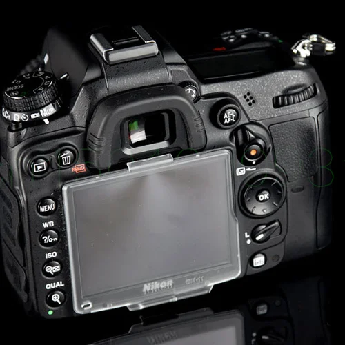 2pcs BM-11 Camera LCD Screen Monitor Protector Transparent Plastic Cover for Nikon D7000 Body DSLR Camera