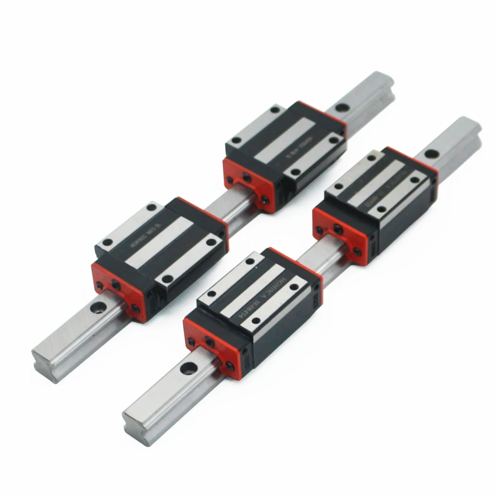 

2pc HGR15 Linear guide rail any Length+4pc Linear Block Carriage HGH15CA /flang HGW15CC HGH15 CNC parts Free shipping