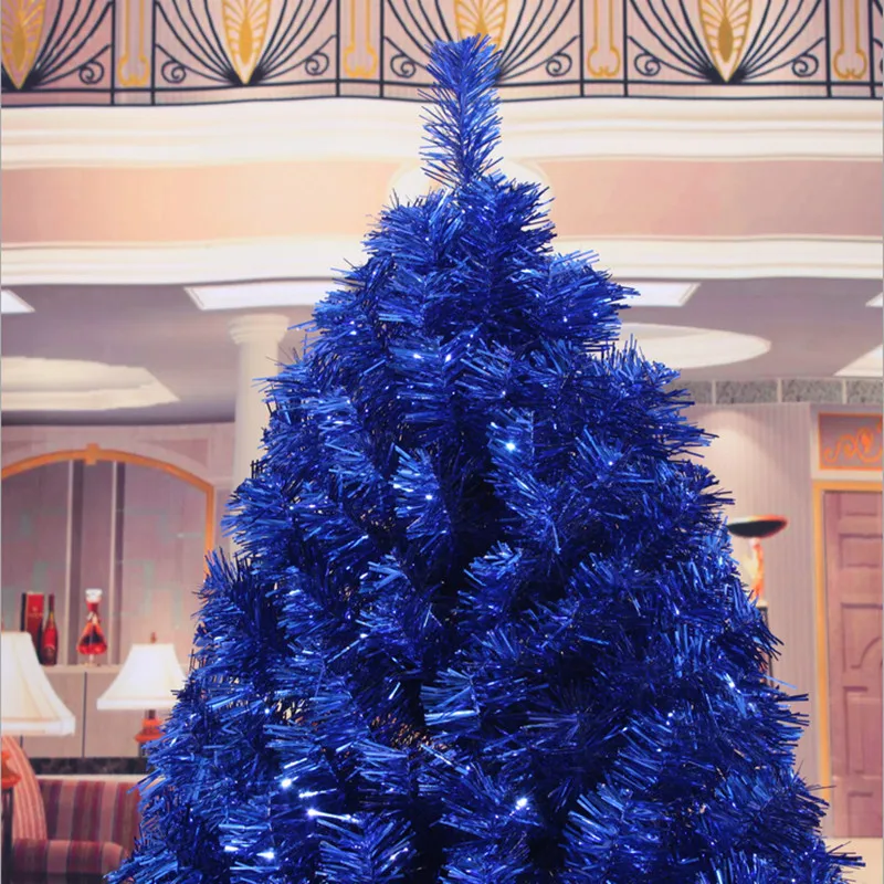 Teellook new blue PVC Christmas tree 1.2m / 5.0m Christmas New Year shopping mall hotel party layout