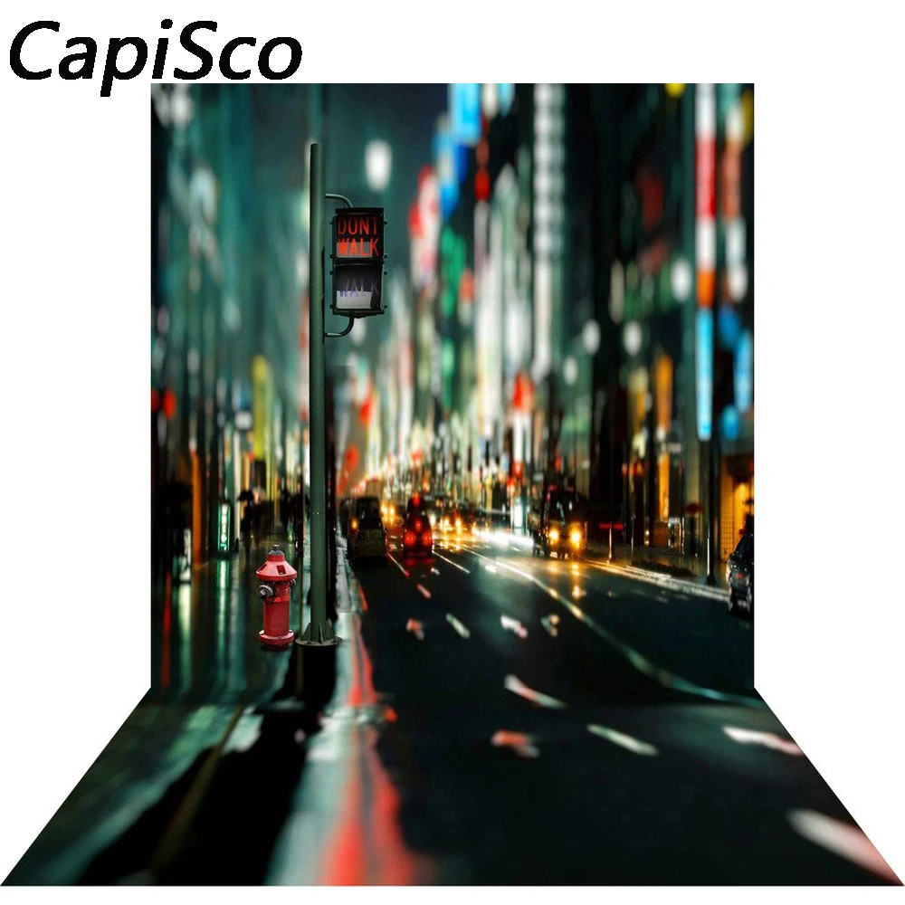 Capisco photography background Gorgeous city night modern style backdrop for Photo studio new arrival camera fotografica