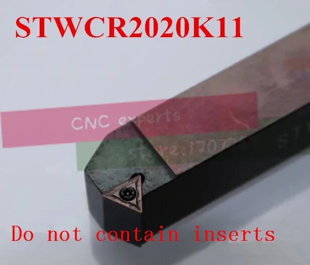 STWCR2020K11 20*20mm Metal Lathe Cutting Tools Lathe CNC Machine Turning Tools External Turning Tool Holder S-Type STWCR