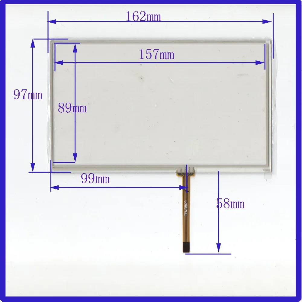 

ZhiYuSun 7inch 162mm*97mm 4 line touch screen panel compatible HST-TPA7.0CM for carDVD