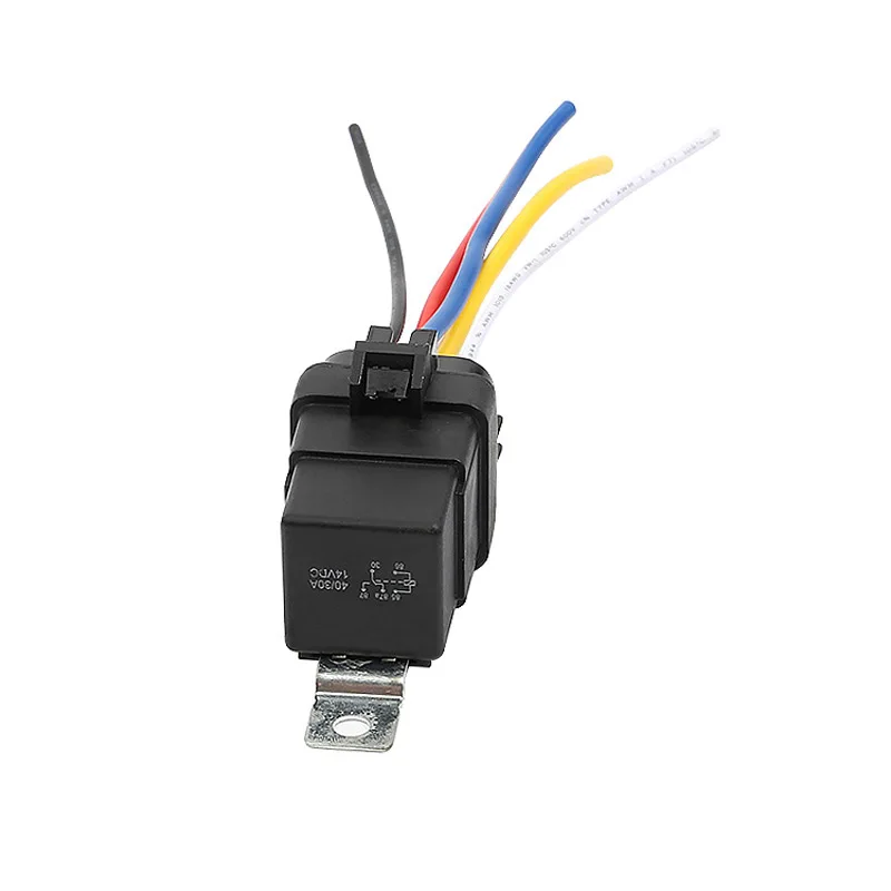 Auto Car relay JD2912 Waterproof SPDT 5 Pin DC 12V 40A relay socket with wire image 5