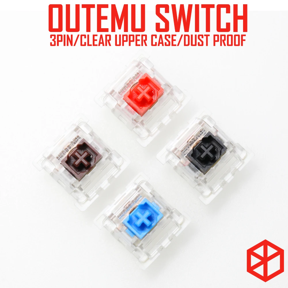 Otm outemu-メカニカルキーパッド用防塵スイッチ,3ピン,カスタムキーボード用,gh60,xd64,xd60,eepw84,gh60,tada68,rgb 104,zz96