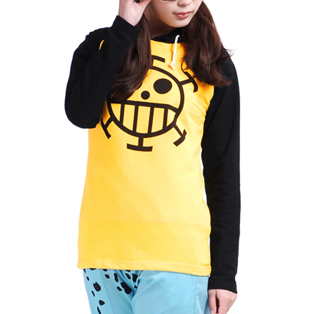 Brdwn Unisex Trafalgar Law Long-Sleeved Hoodie Cosplay Costume Casual Coat Jackets Hooded Tops  Sweatshirt