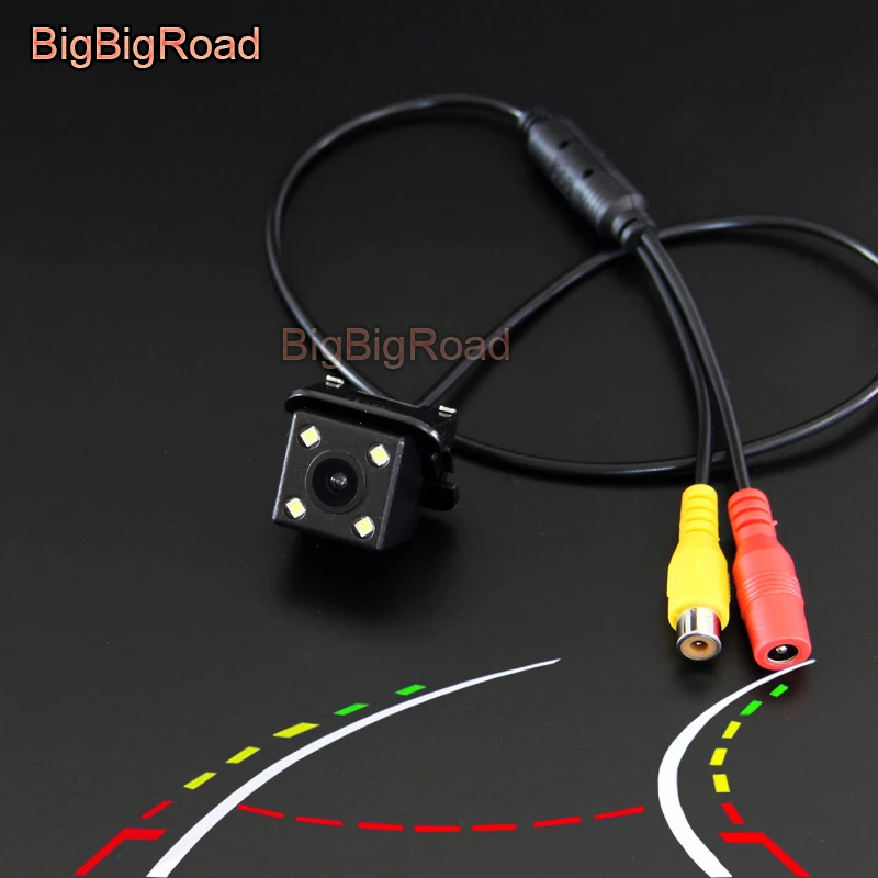 BigBigRoad Car Intelligent Dynamic Trajectory Tracks Rear View Parking CCD Camera For toyota camry 2009 2010 2011 Night Vision