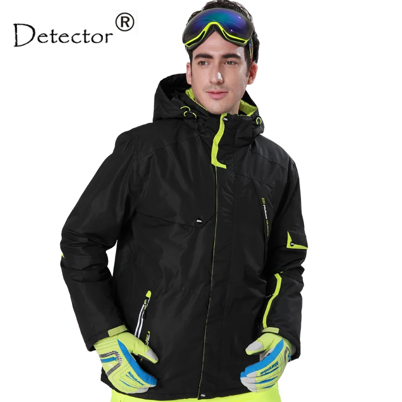 Detector Men Ski jacket Hight Waterproof Mountain Hiking Camping Jacket Fleece Hight Windproof Ski Jacket