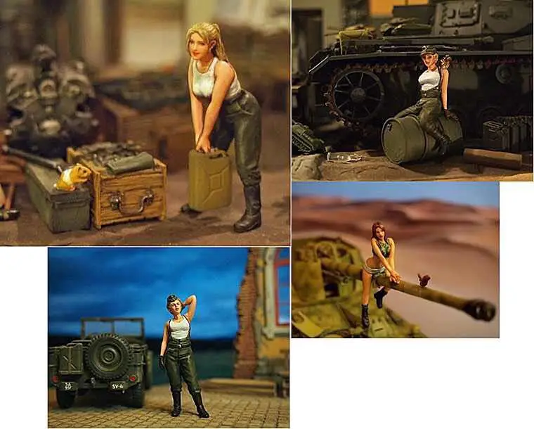 

1/35 model kit resin kit 35607 German Women's Maintenance Force Member Group