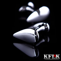 KFLK Jewelry french shirt waterdrop cufflink for mens fashion Brand Cuff link Wholesale Button High Quality guests