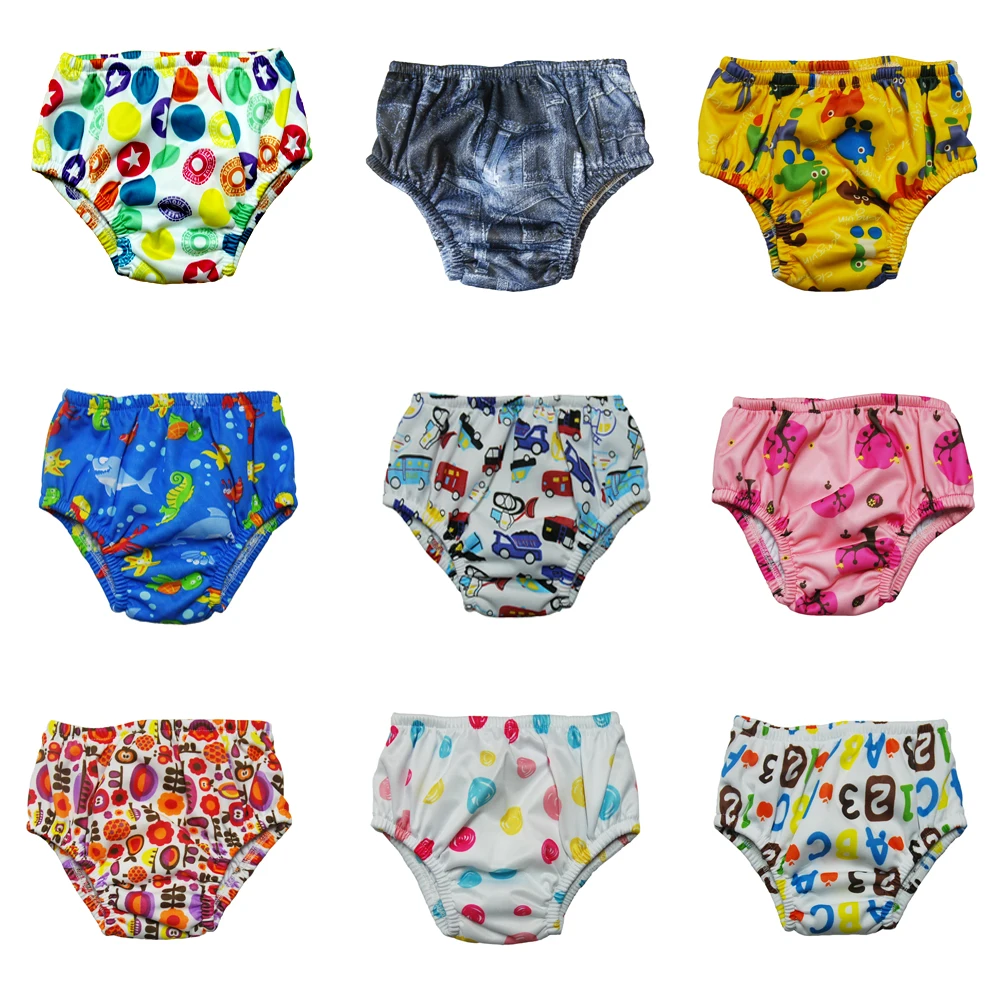 144 pcs UN LOTTO Babyland Più Nuovo Stampe Piscina di Nuoto del bambino Pannolini 100% maglia di poliestere interiore Del Bambino Pantaloni di Nuoto