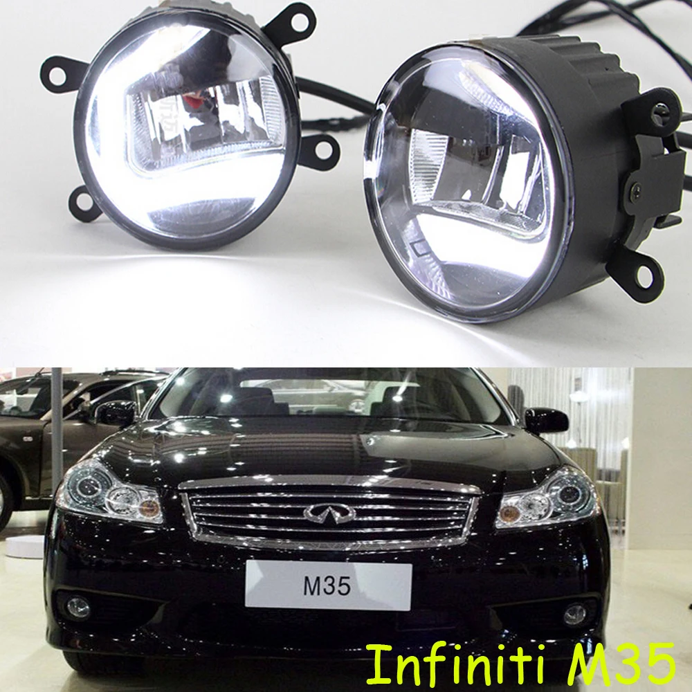 

car bumper lamp for headlight Infiniti M25 M35 M37 Daytime light LED car accessories daylamp for Infiniti QX50 QX70 fog lamp