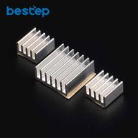 3PCS/LOT For Raspberry Pi 2 B Heatsink Cooler Pure Aluminum Heat Sink Set Kit Radiator with Adhesive