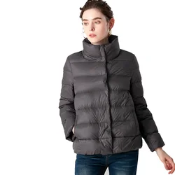 Doudoune Ultra Légère à Col Montant pour Femme, Manteau de Marque, WePackage, Parkas, JxCollar, Doudoune Chaude, Nouvelle Collection Hiver