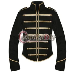 Black Gold Jacket My Chemical Romance Parade Military Coat For Halloween Costume D0910