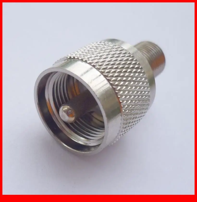 

10 pcs RF Coaxial adapter F Female to UHF Male straight