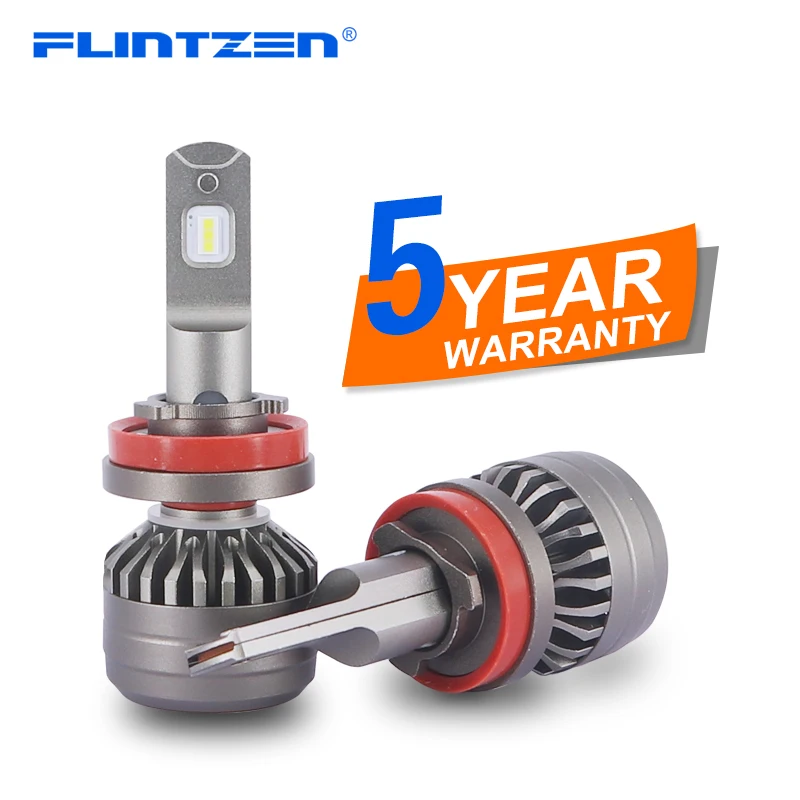 

Flintzen 2pcs All metal h4 led car headlights h1 h11 h7 led car headlamp 9005 9012 high quality waterproof DC9-36V Auto LED lamp