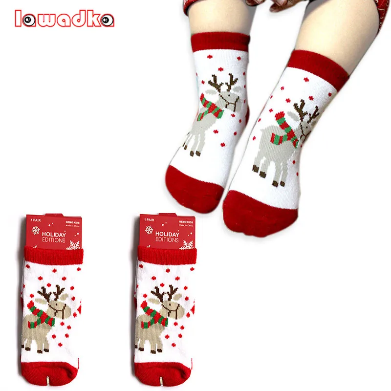 Baby Cotton Socks Christmas Design Baby Girls Socks Cartoon Casual Baby Boy Children\'s Christmas Socks 6 Style