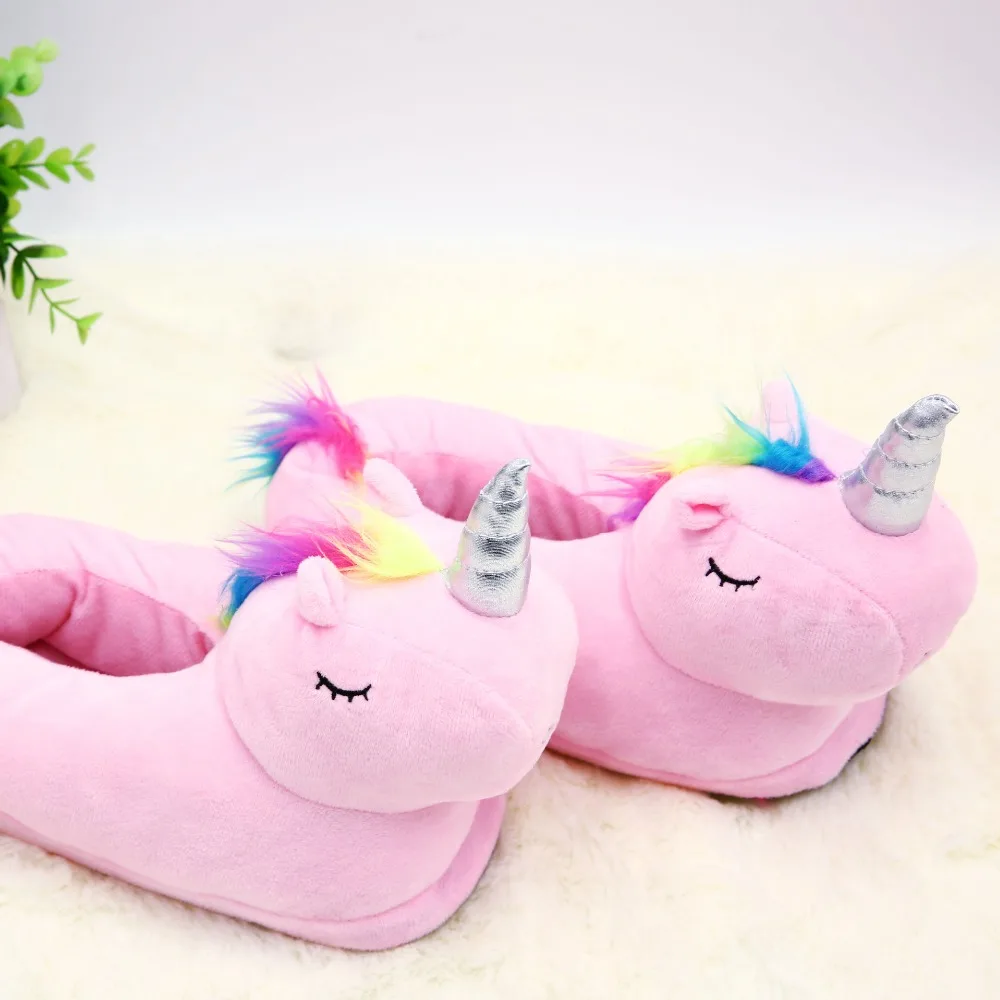 All Inclusive With Cotton Shoes Cartoon Cute Unicorn Slippers Home Furnishing Cotton Slippers In The Bedroom H404