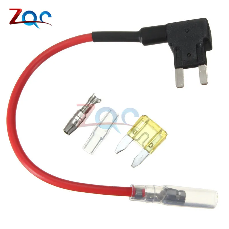 Portafusibles de 12V, adaptador de grifo de circuito adicional, estándar, para Ford ATM APM Blade, fusible automático con cuchilla de 10A, con soporte