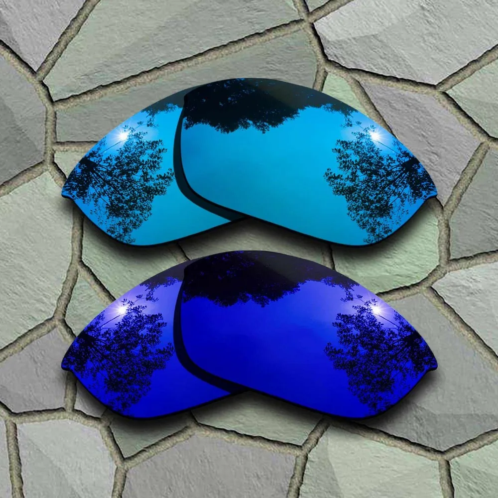 Sky Blue&Violet Blue Sunglasses Polarized Replacement Lenses for Oakley Half Jacket 2.0