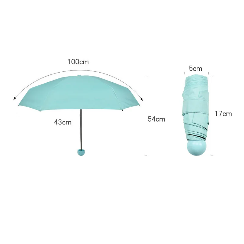 JPZYLFKZL 6K New Creative Small Paraguas Anti-uv Car Mini Umbrella Men's Windproof Folding Umbrellas Women Rain Umbrella