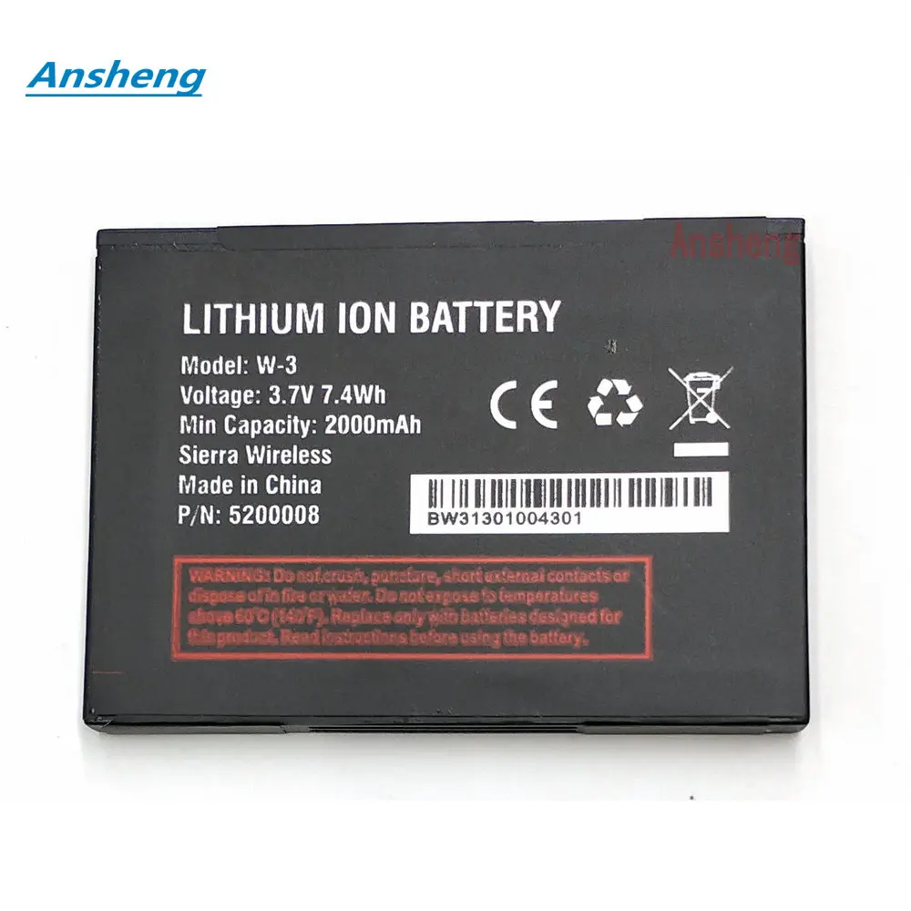 

High Quality 2000mAh W3 W-3 Battery For Netgear Sierra 760S 762S 763S 785S Mobile Phone