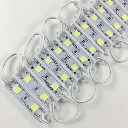 1000 sztuk Mini moduły led zimny biały 5054 2 moduł LED DC12V wodoodporny moduł oświetleniowy LED dla oznakowania jaśniejsze niż 3528