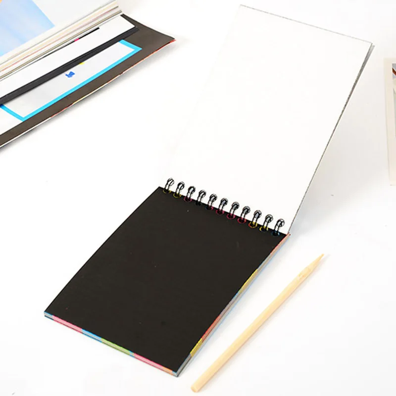 Блокнот для рисования, черный картон, 1 шт.