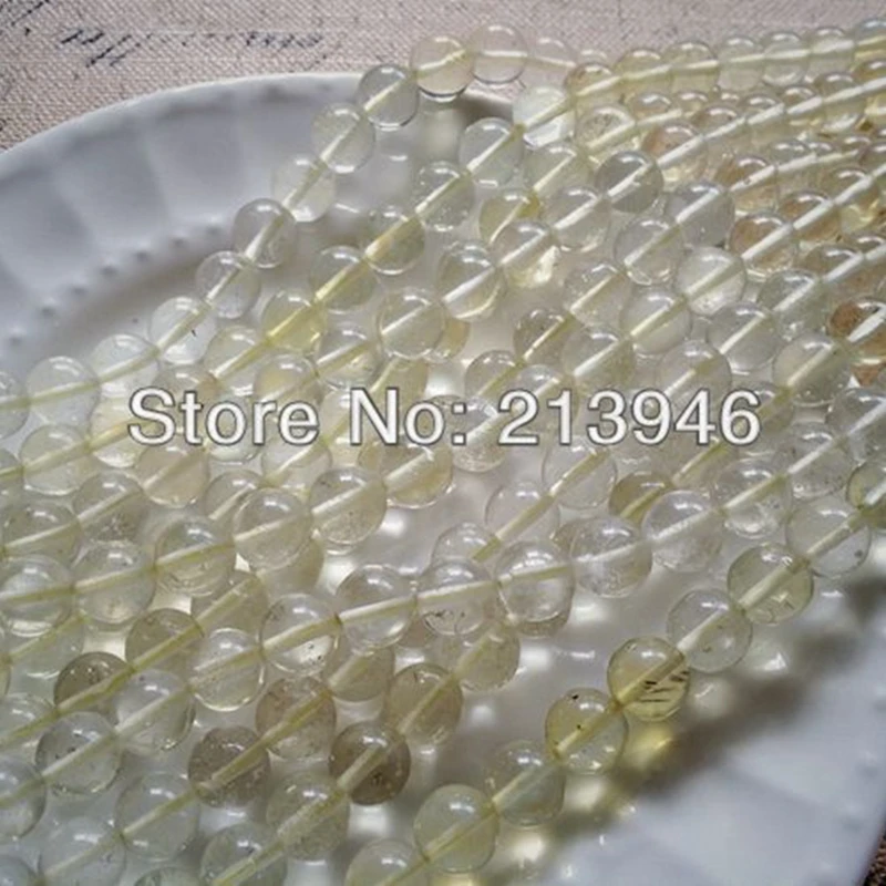 10MM 39Pcs/Pack Beige Resin Crystal Strands Imitation Stone Loose Jewelry Beads