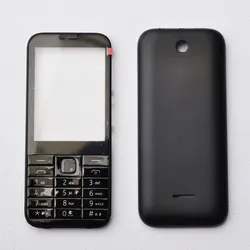 BINYEAE New Full Housing For Nokia 225 Facing Frame + Middle + Back cover + Keypad + Logo Complete Cell Phone Part