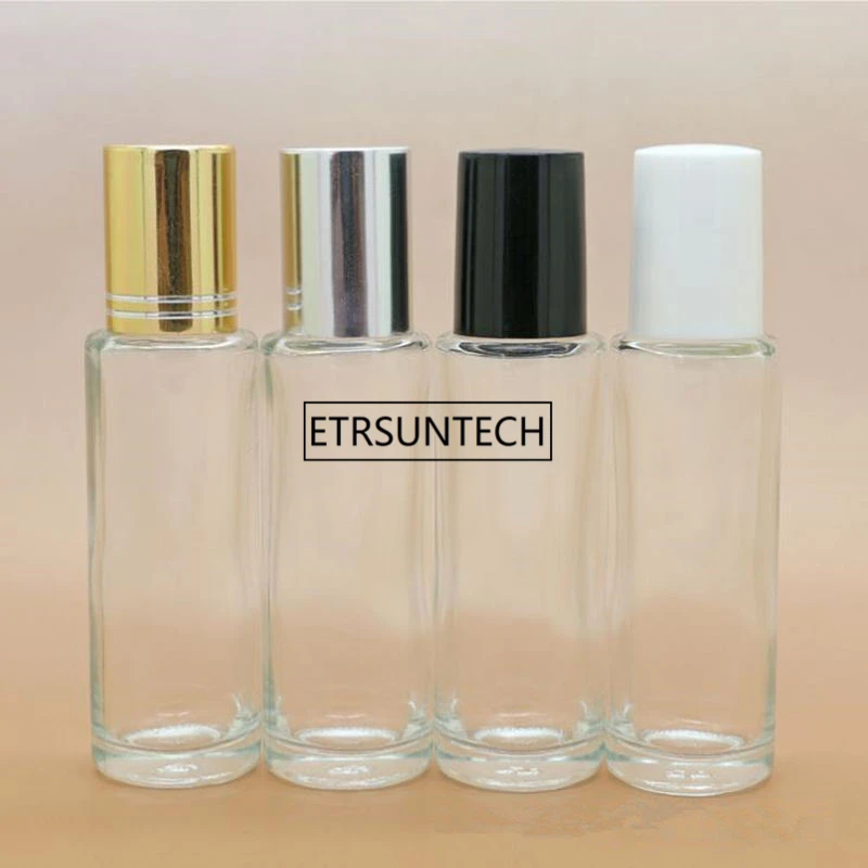 

15ml Glass Roll On Essential Oil Empty Perfume Bottle Stainless Steel Roller Ball Refillable Bottles F2034