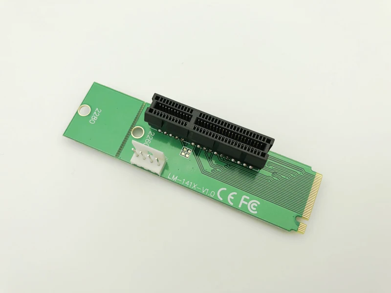 H1111Z Profession Wholesale NGFF M2 to PCI-e 4x Slot Riser Card M key M.2 SSD Port to PCI Express adapter Convertor