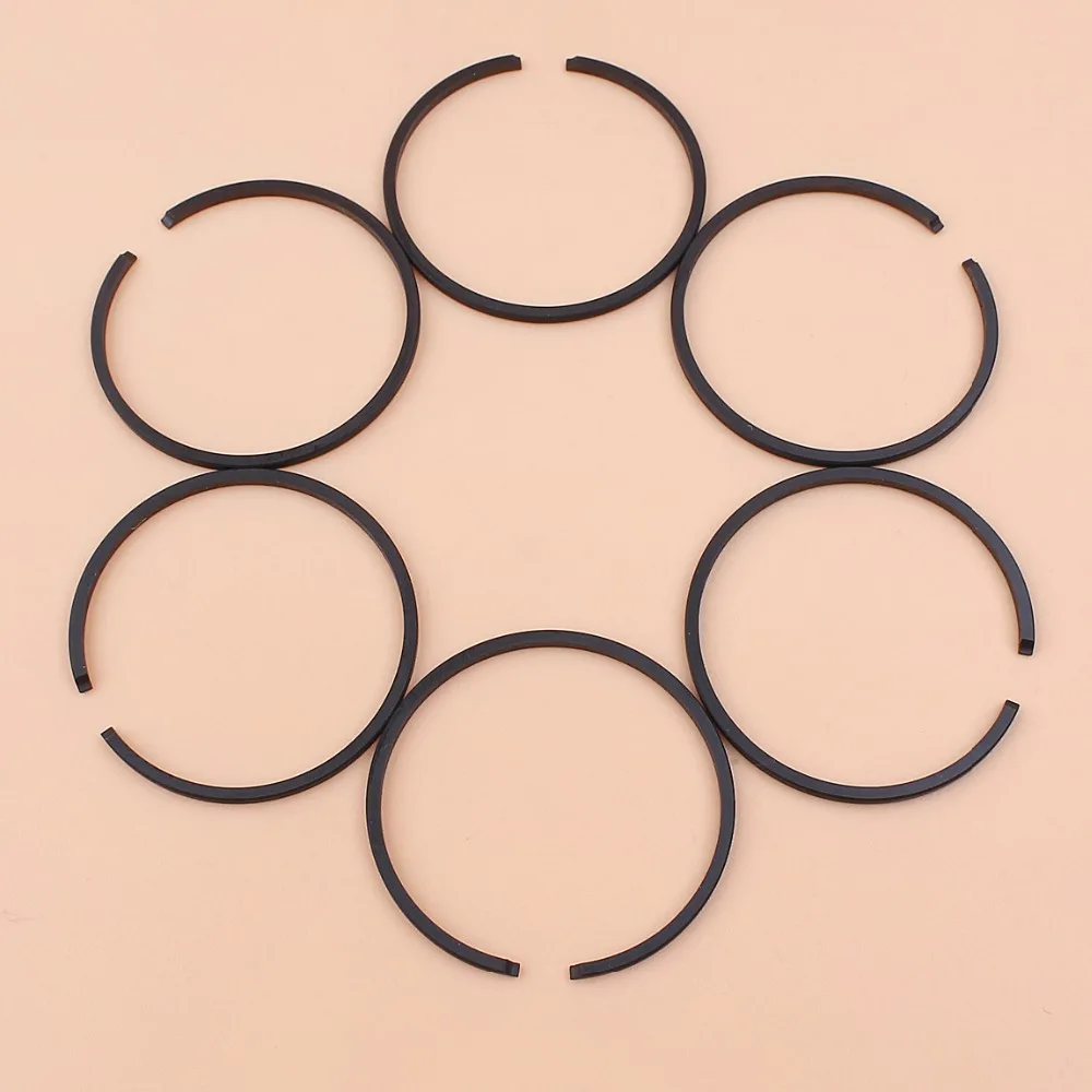 34mm Piston Ring Set Fit Chinese 1E34F Brush Cutter CG260 BC260 26CC Trimmer 6pcs/lot