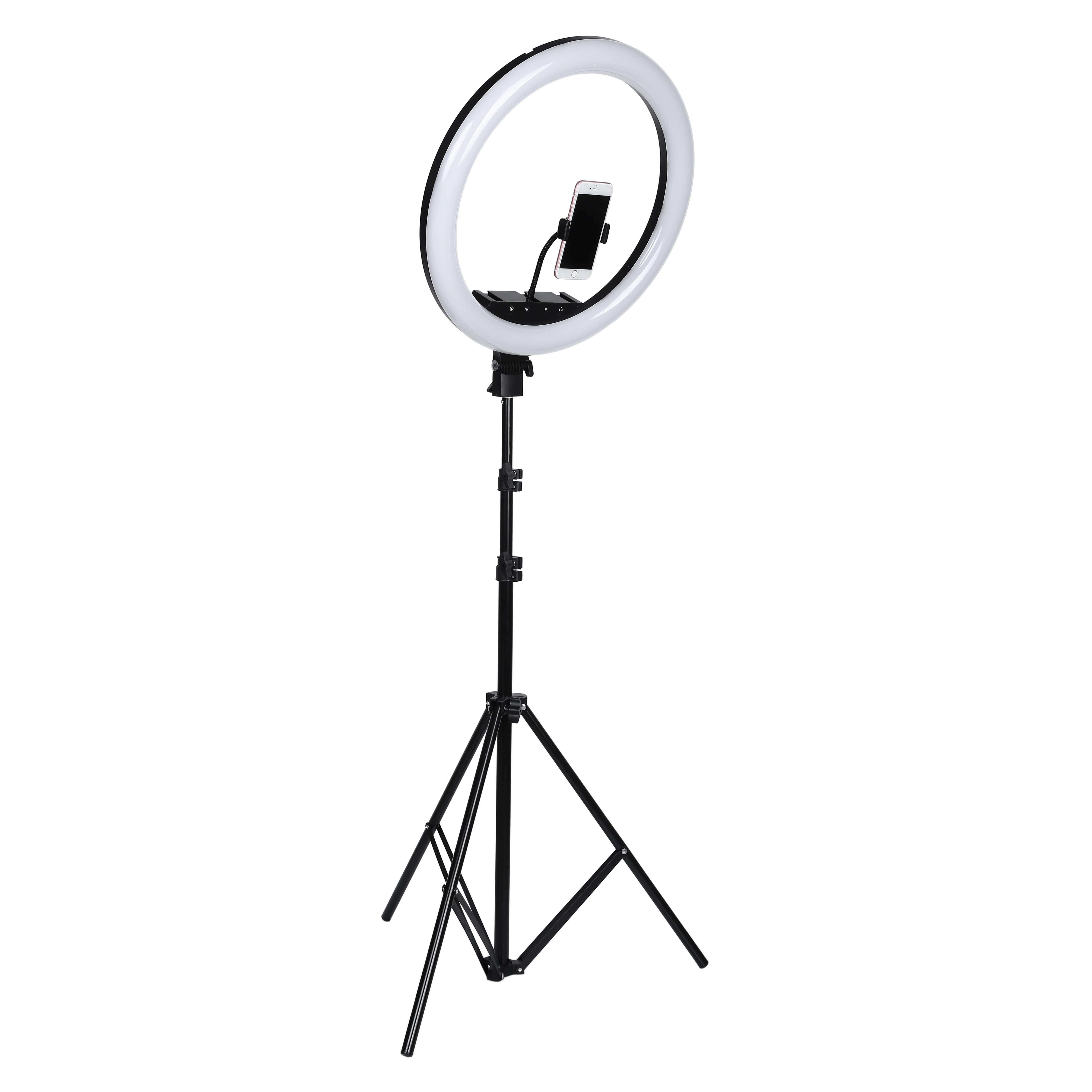 18 zoll Remote Touch LED Ring Licht Kamera Telefon Fotografie Große Ring Lampe Mit Foto Stativ Für schießen make-up video porträt