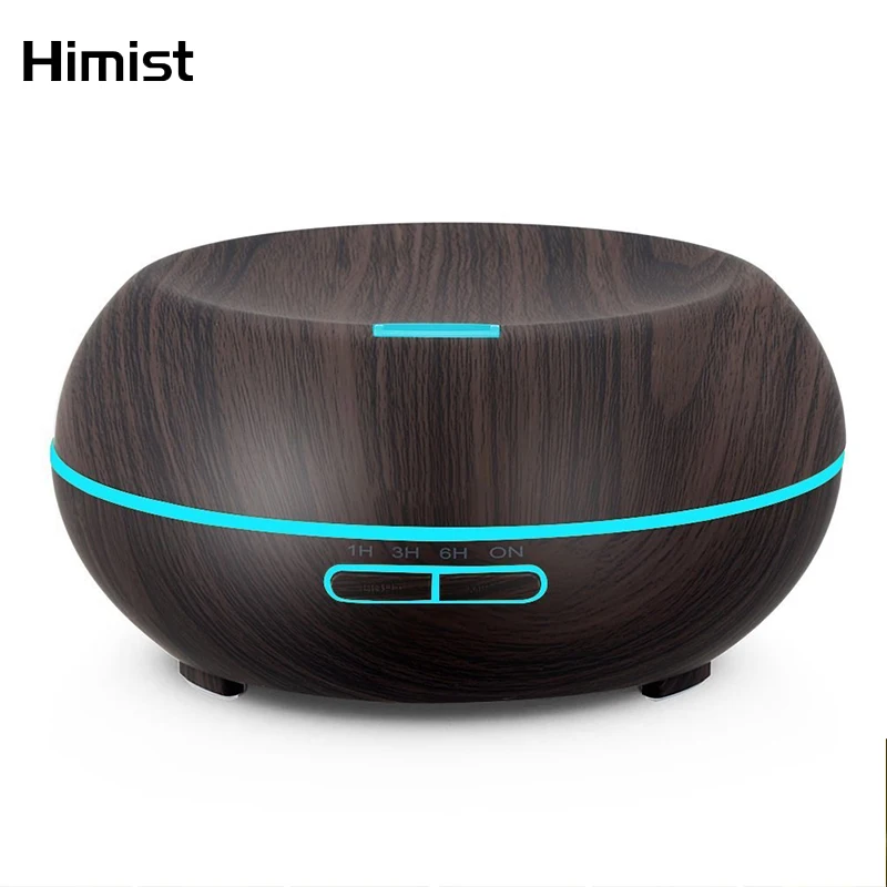 200ml Essential Oil Diffuser Ultrasonic Air Humidifier Wood Grain 14W Electric Diffuser Aromatherapy Mist Maker For Home Office