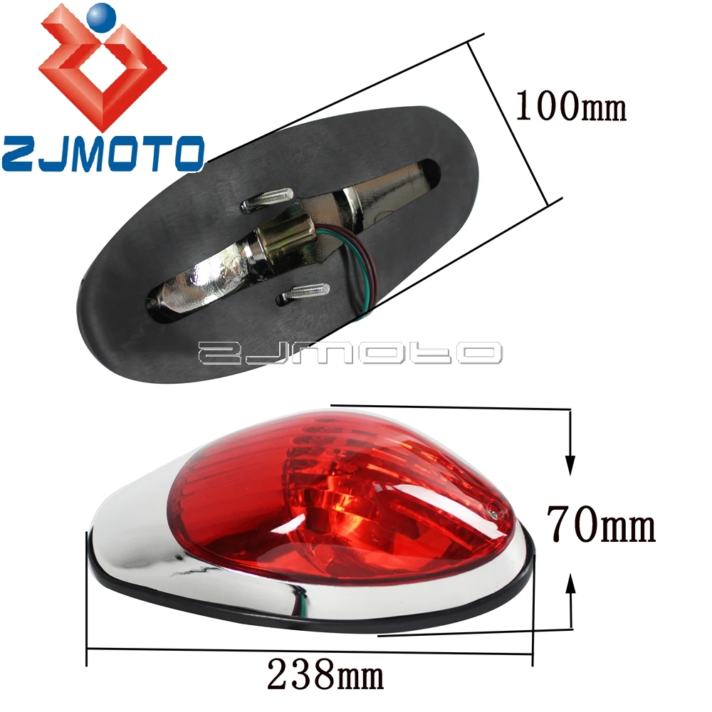 Motorcycle Taillight Rear Light Stop Lamp For Yamaha Suzuki Honda Shadow V-Star Kawasaki Vulcan 900 1500 Classic VN900C Crusiser